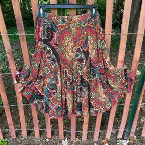 Premise multicolored circle skirt